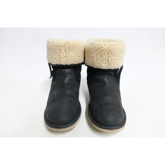 UGG AUSTRALIA Malindi Convertible Black 7 Women Shearling Lined Winter Boots - Picture 10 of 10